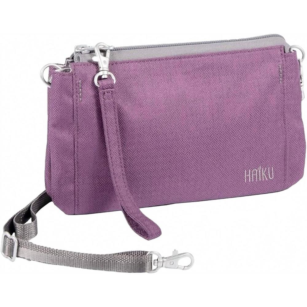NEW HAIKU stride crossbody bag in blackberry
